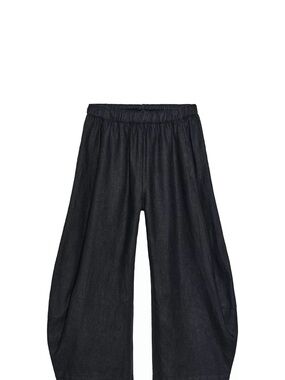 Zara Collection linen volume horseshoe Pants
